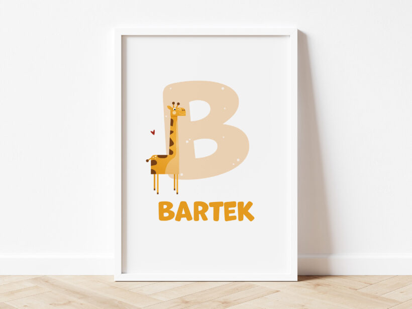 plakat z imieniem