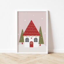 urocze nowoczesne plakaty świąteczne dla dzieci i do salonu