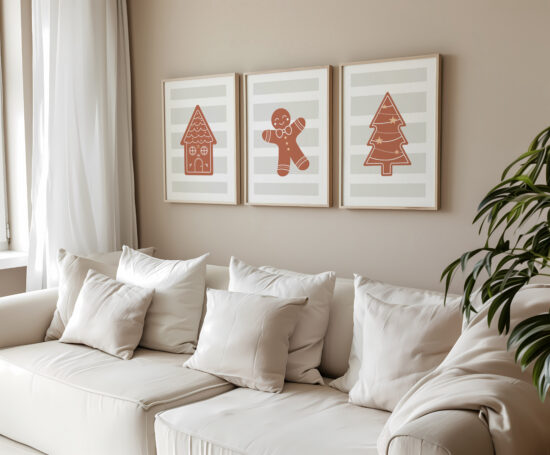 plakaty na Boże Narodzenie pierniczki