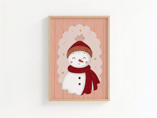 przytulne świąteczne plakaty do pokoju dziecka