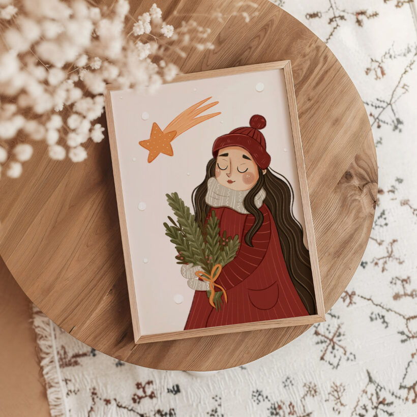 oryginalne wzory i projekty plakatów świątecznych do salonu