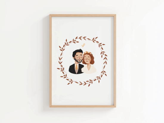 portret na podstawie zdjęć kreskówka