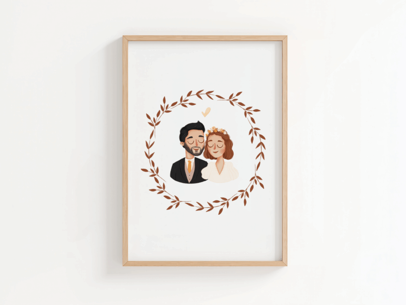 portret na podstawie zdjęć kreskówka