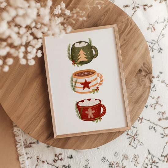 przytulne i ciepłe dekoracje świąteczne do domu oryginalne plakaty na Boże Narodzenie