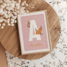 plakat z imieniem dziecka elegancki i uroczy plakat z imieniem dla dziewczynki oryginalna dekoracja