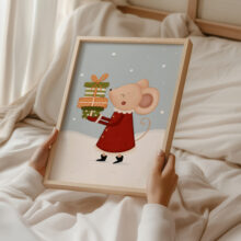 oryginalne plakaty świąteczne od polskiego ilustratora