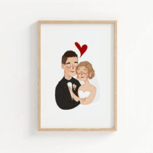 portret ślubny na zamówienie