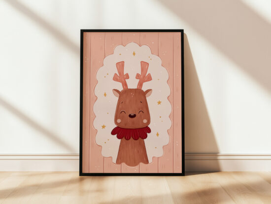 folkowe plakaty świąteczne dla dzieci