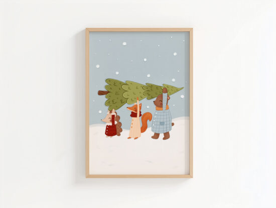 plakat na boże narodzenie dla dzieci