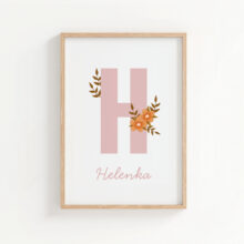 plakat z imieniem do pokoju dziecka plakat z imieniem na zamówienie metryczka dla dziewczynki