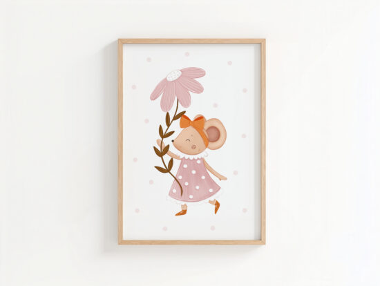 autorskie plakaty do pokoju dziecięcego z uroczymi zwierzątkami