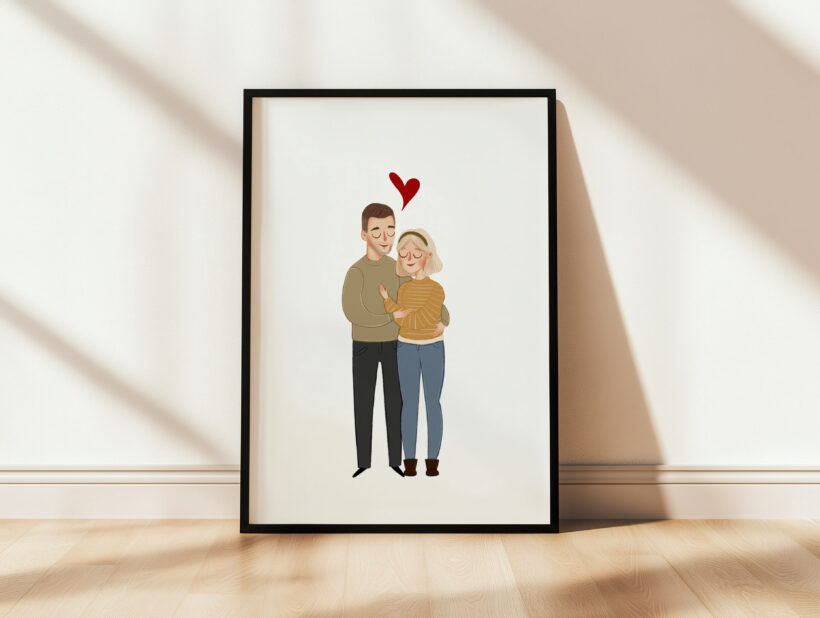 prezent na parapetówkę zabawny portret na zamowienie